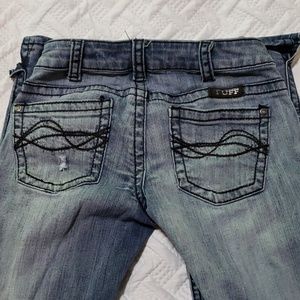 Cowgirl Tuff distressed jeans